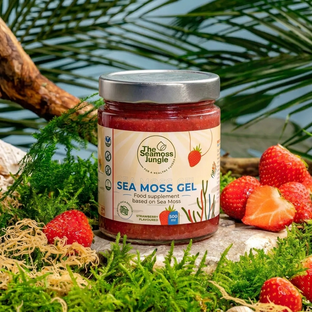 Sea Moss Gel - Erdbeere - 500 ml
